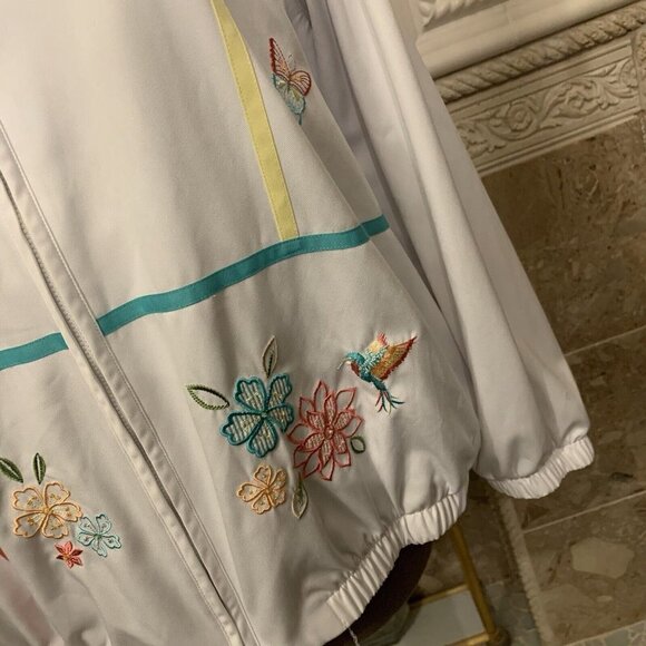 Alfred Dunner. Size 16W. Embroidered Beaded Unlined Zip Up Jacket. B72. - Picture 3 of 7